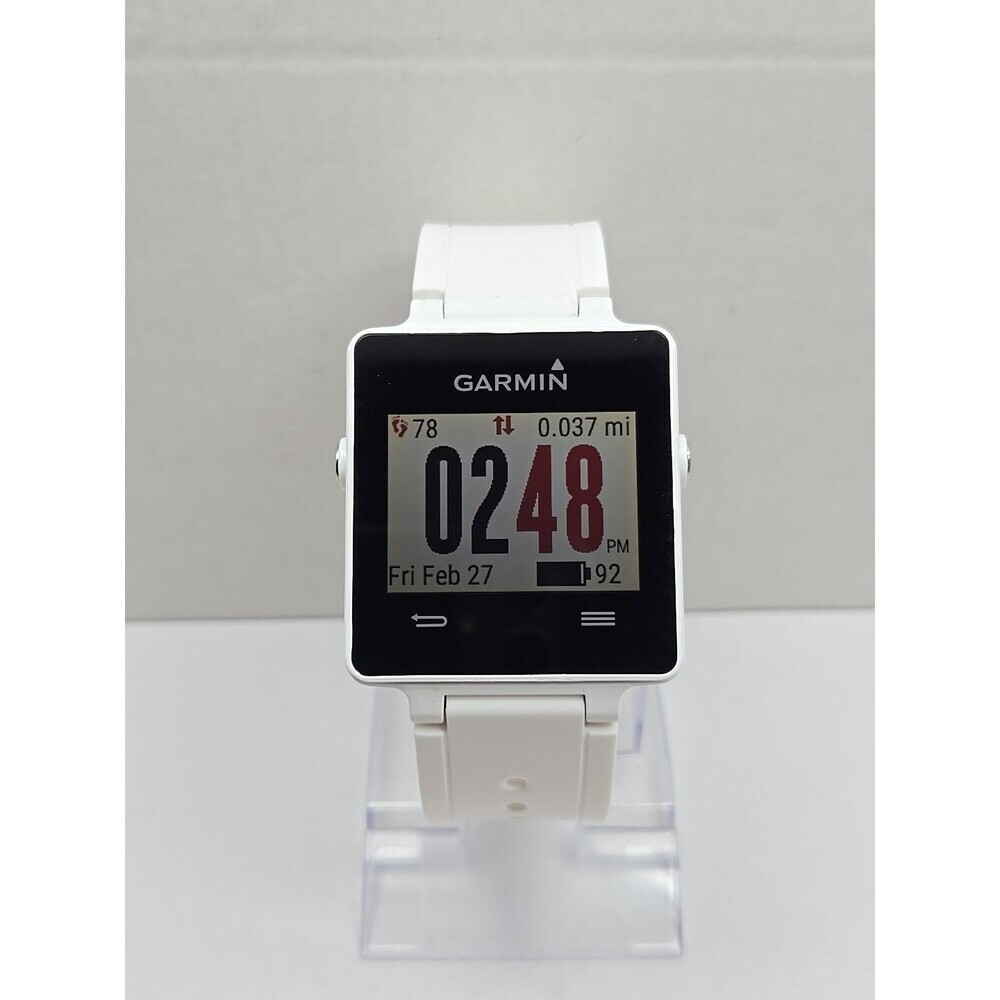 Garmin Vivoactive GPS Smartwatch Fitness Activity Tracker Bluetooth Touch White
